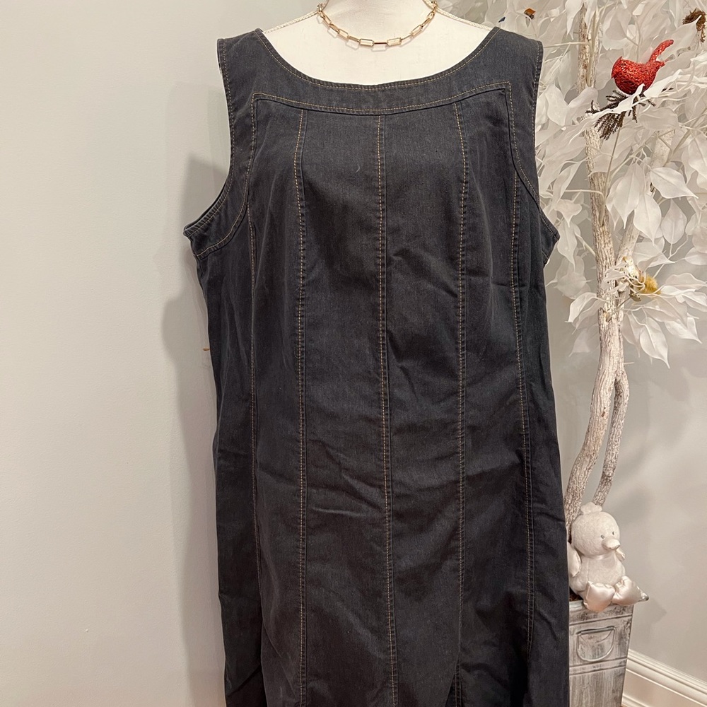 Denim sleeveless dress